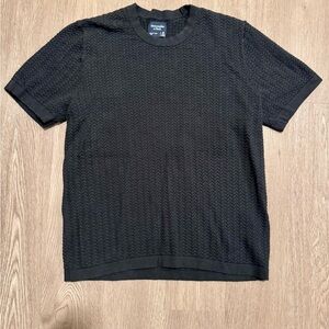 Abercrombie Stitched Textured Short Sleeve Tee (Medium Tall)